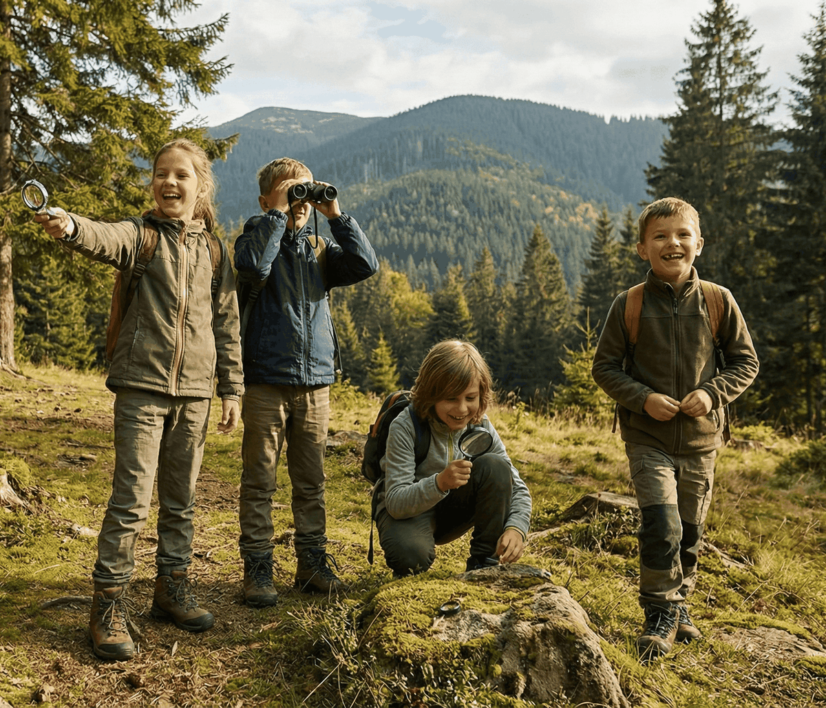 Copii la tabăra Carpatin Adventure Camp - dezvoltare emoțională